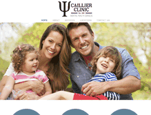 Tablet Screenshot of caillierclinic.com